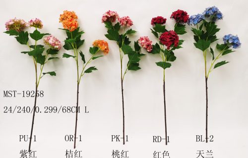 Single Branch Multi-head Hydrangea Artificial Flower Featured Image