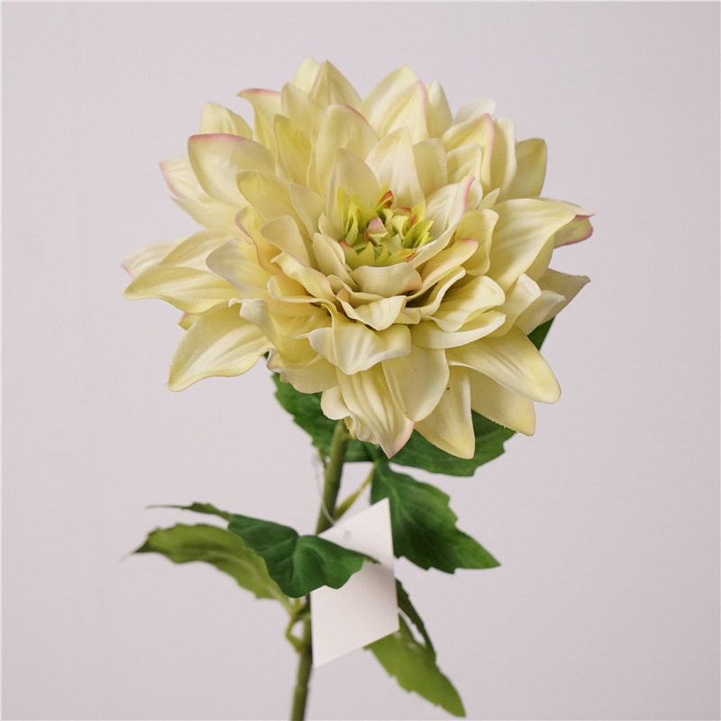 Eco-friendly artificial silk dahlia flower safe for allergen-free environments