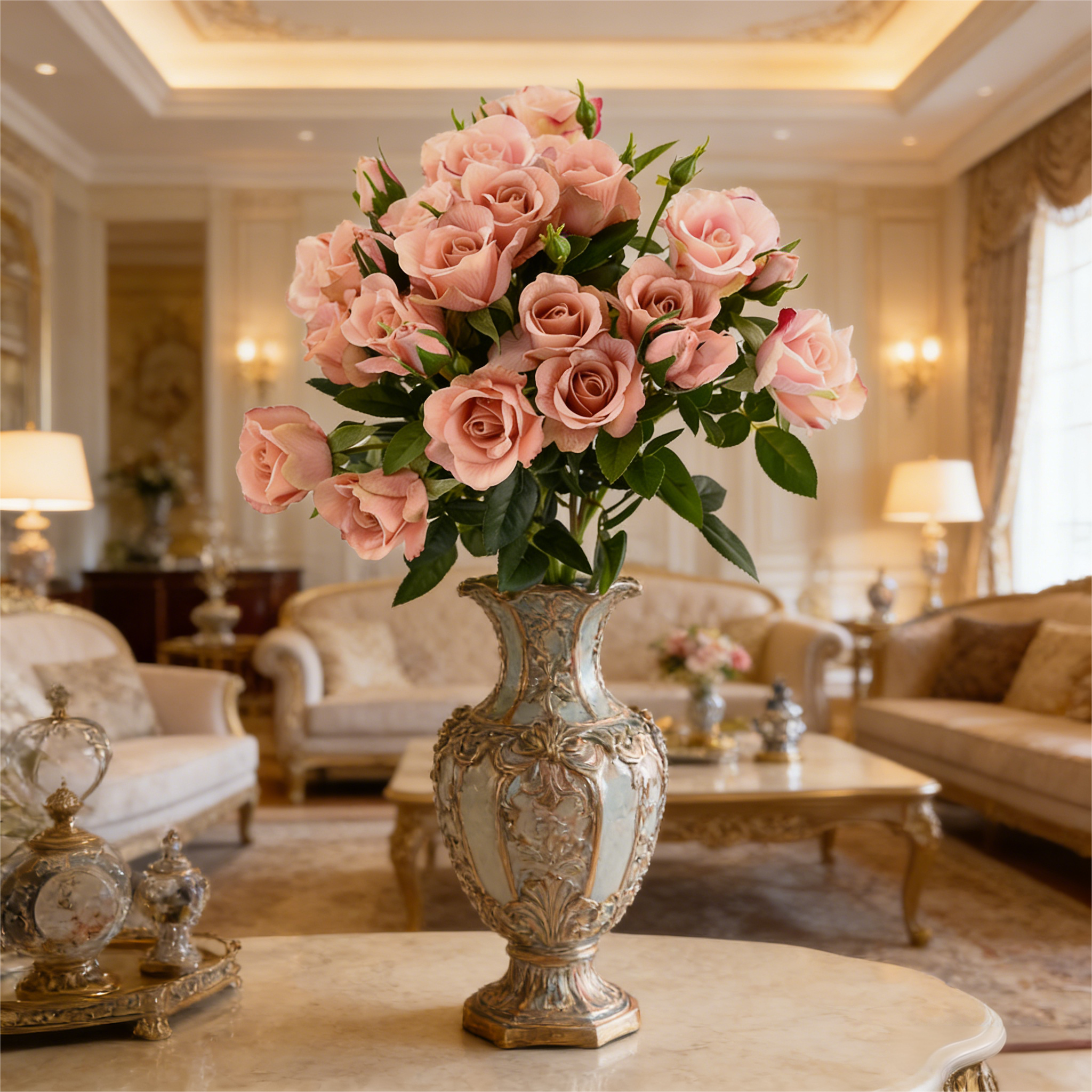 Real Touch Moisturizing Artificial Bubble Roses