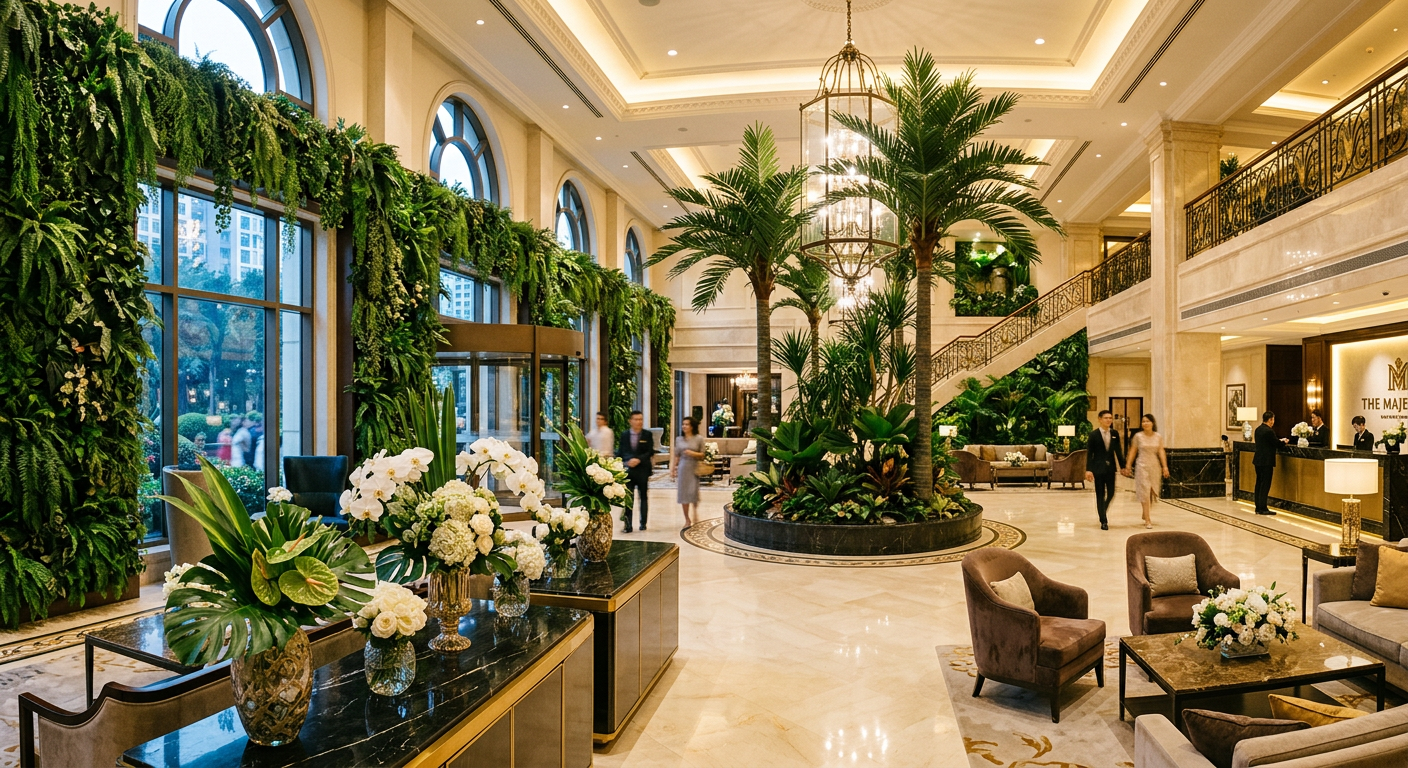 5 Ways Hotels and Resorts Use Artificial Plant Installations to Cut Maintenance Costs Featured Image